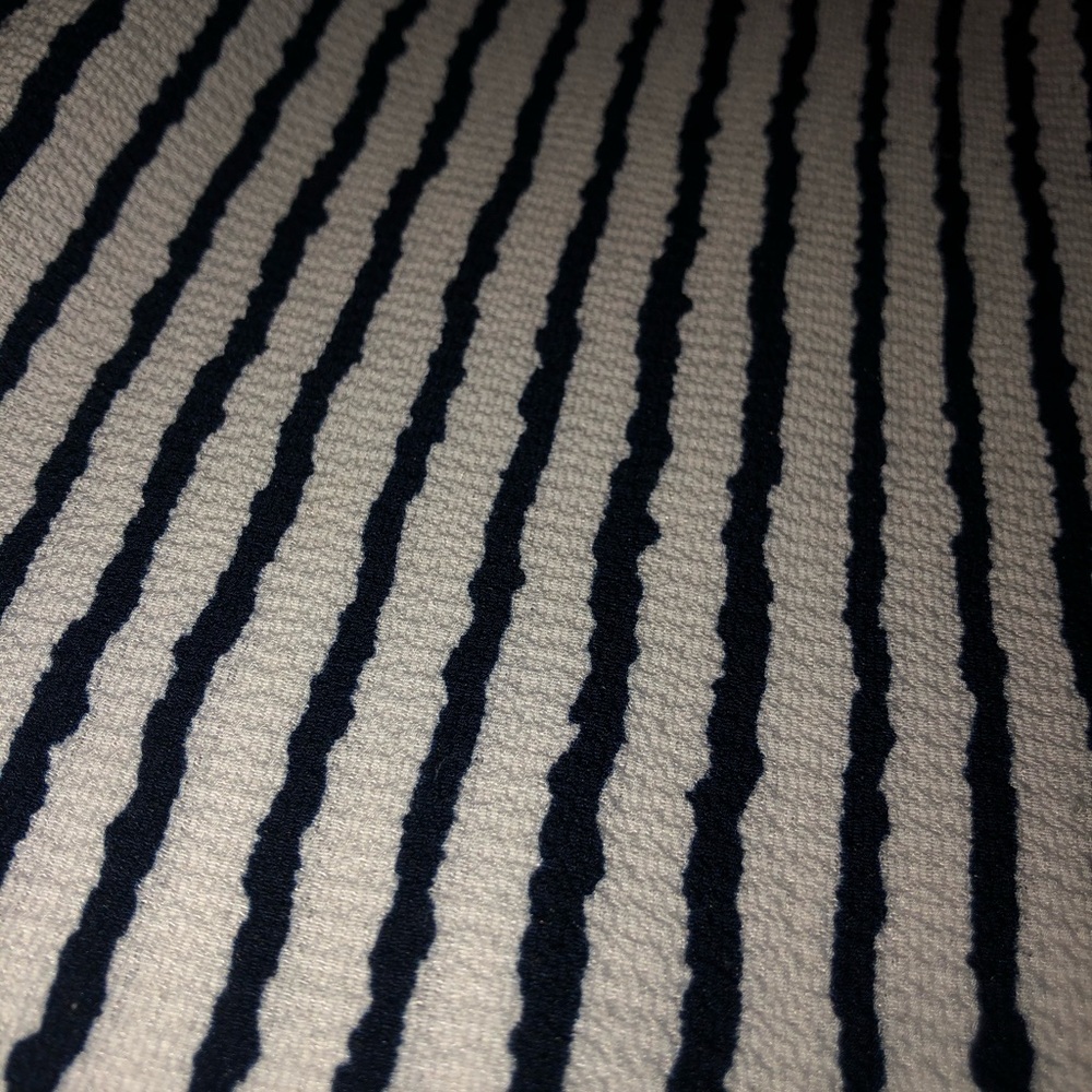 Dark Stripped Navy blue & White Pants Romper